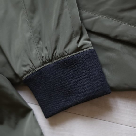 Hollister Khaki Green Men's Lightweight Bomber Jacket Size M - Picture 6 of 7